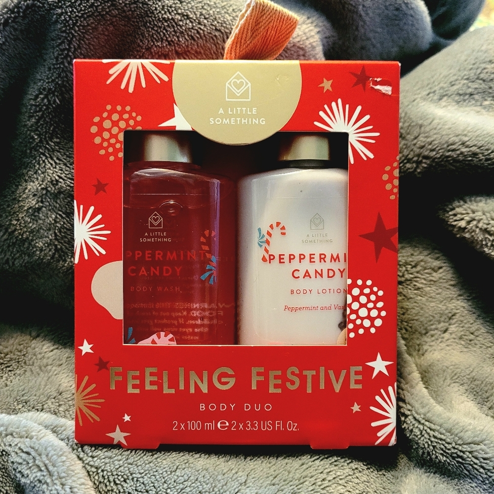 Vegan A Little Something Body Duo Lotion and Body Wash. No Animal Testing